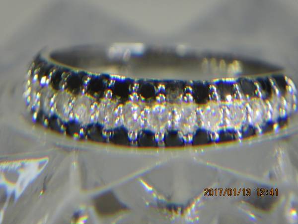 ２点で３万円☆ブラックダイヤリング＋トップ１．９２ｃｔ送料０