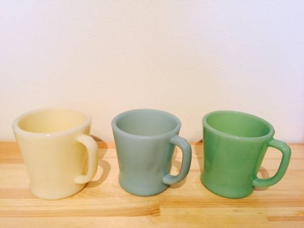 【レア】ファイヤーキング　Fire King　ビンテージマグ　３種