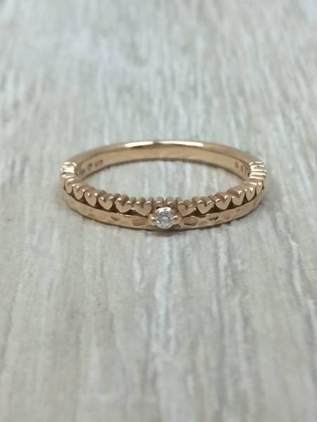 リング 6号 スタージュエリー STAR JEWELRY◇girl/リング/6号/GLD/K10/1.4g/ダイアモンド0.0… STAR