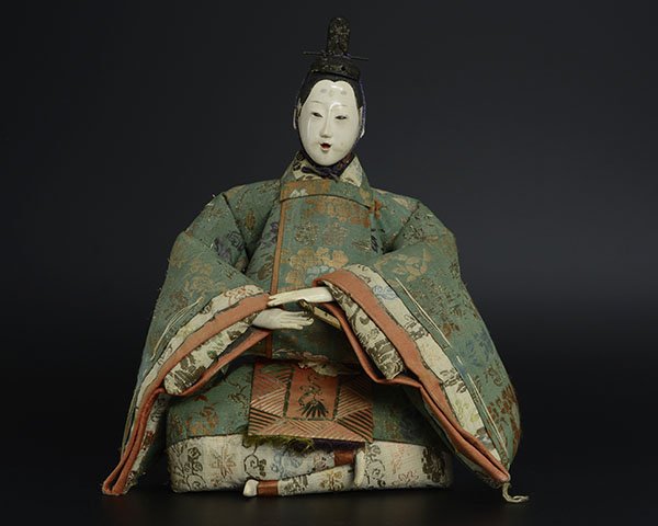 【加】 時代 雛人形 古雛　416h