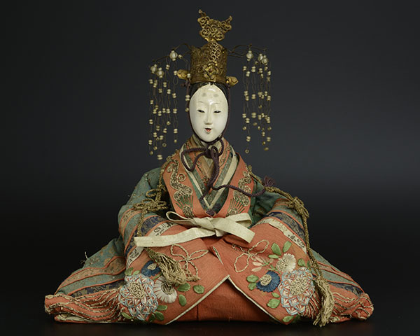 【加】 時代 雛人形 古雛　416h