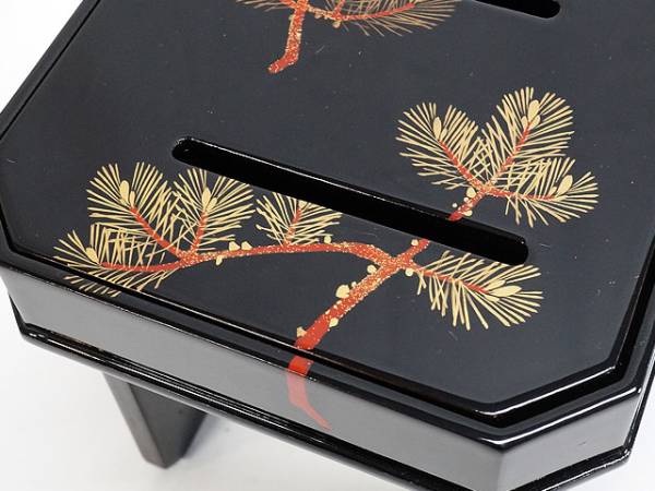 【中古 B/使用感小】 黒江屋 屠蘇器 松竹梅 木箱入り ◆正月祝い 漆器 hga102c 20170123MF