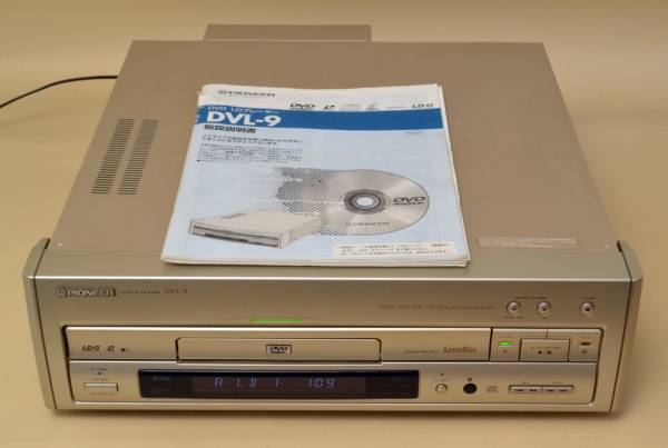 DVD/LDプレーヤー PIONEER DVL-9 取説付 清掃済 動作OK レーザー