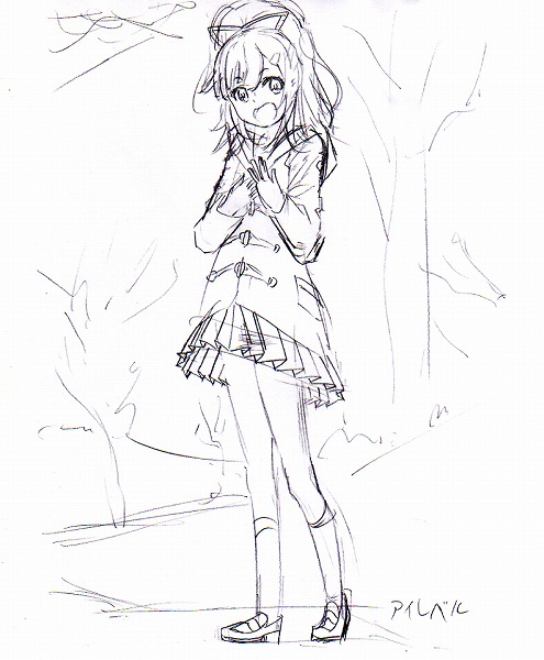 同人手描きイラスト ハイスクールフリート 西崎 芽依 足が寒いよぉ 手描きイラスト 売買されたオークション情報 Yahooの商品情報をアーカイブ公開 オークファン Aucfan Com