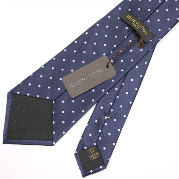 ネクタイ LOUIS VUITTON ドット 水色 メンズ VUITTON) シルク ルイ