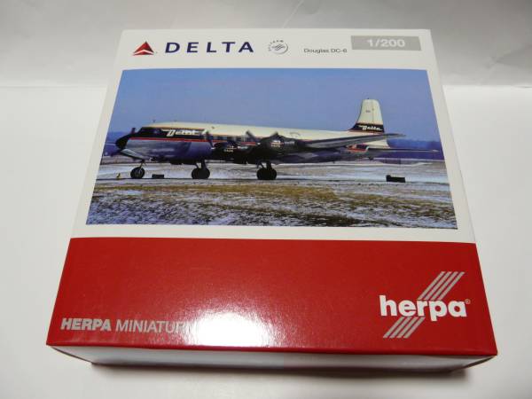 1⁄200 ヘルパ 1/200 デルタ航空 DELTA AIRLINES DC－6 B747-400