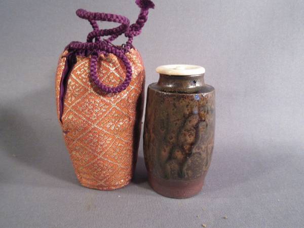 丹波焼 | 森本陶谷 丹波肩衝茶入 肩衝茶入 茶道具 紅牙