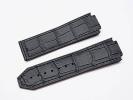 【送込】ウブロ ビッグバン / ウニコ用 クロコ型押し 黒 ベルト 24mm用
