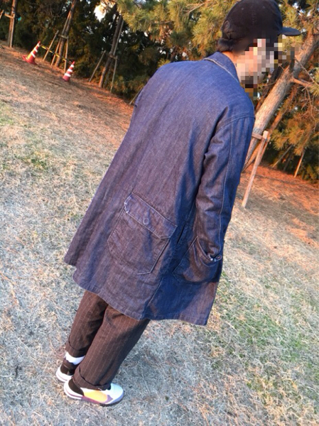 ★価格改定★エンジニアードガーメンツ ショップコート ☆袖カットオフ済み☆