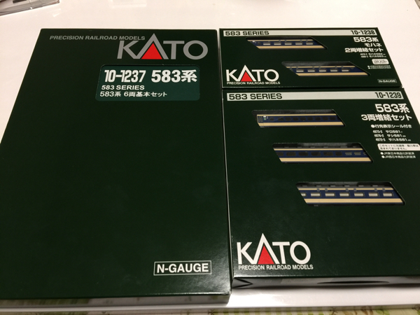 KATO 583系 10-1237・1238・1239 基本+2両・3両増結 11両セット KATO