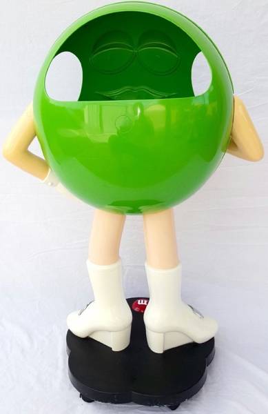m&m's 店頭ディスプレイ　レア物　エムアンドエムズ 新品☆レア M&M's エムアンドエムズ 店頭ディスプレイ グリーン 緑