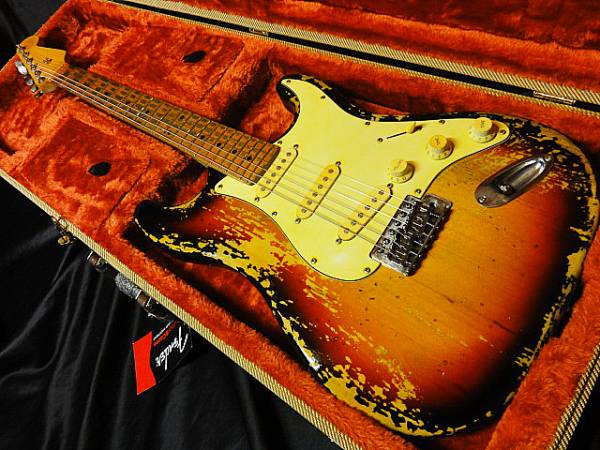 ☆★ Heavy Relic Vintae 3ToneSunburst Stratocaster レリック Vintage USVintageパーツ★☆