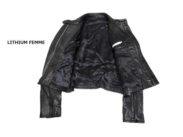 LITHIUM FEMME リチウムファム シングル ライダース ジャケット