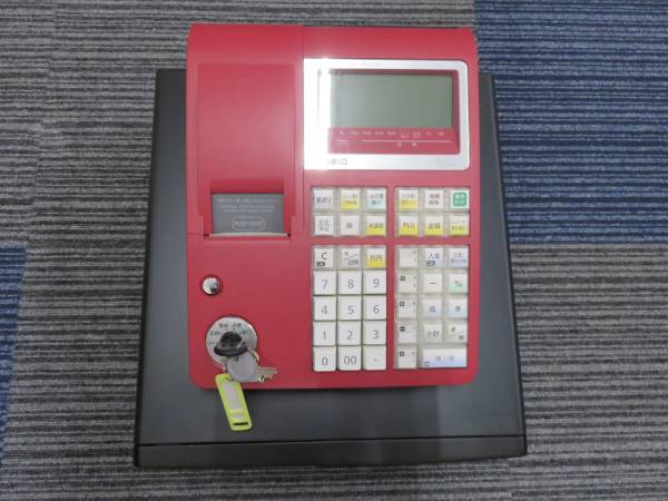 CASIO カシオ レジスター TE-300 赤色 カシオ TE-300 レジ 赤 CASIO TE