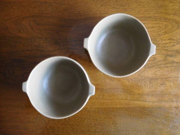 即決★2点 よしざわ窯 オリーブグリーン耳付きスープボウル・小★秋季限定／新品