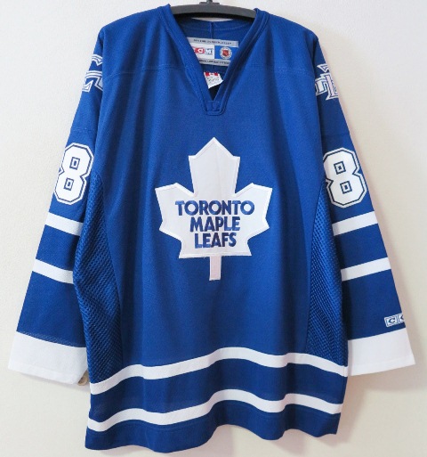 カナダ製　NHL　トロントメープルリーフス　セミプロジャージ＃88LINDROS　XLサイズ