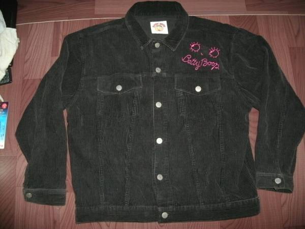 古着 BettyBoop ベティ 刺繍 コーデュロイジャケット