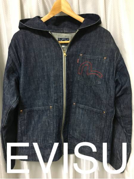 エヴィス EVISUジップアップデニムパーカー 38 エビス恵比寿大黒