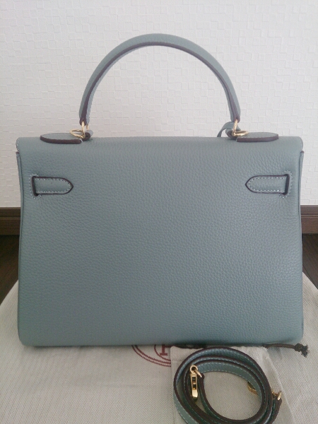 ケリー タイプ★本革★ブルージーン★32★バーキンお好きな方も