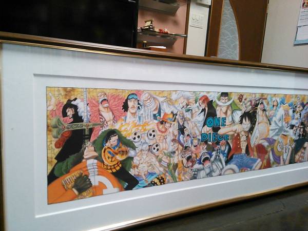 ワンピース連載10周年記念限定複製原画ルフィ エース 白ひげ サイン 直筆画 売買されたオークション情報 Yahooの商品情報をアーカイブ公開 オークファン Aucfan Com