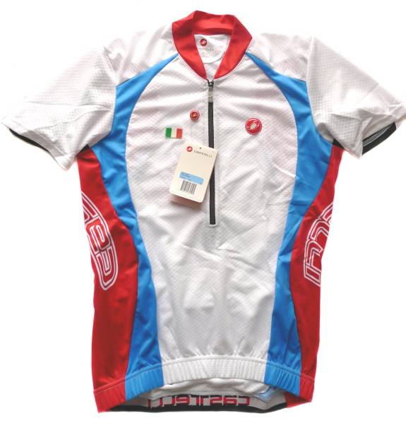 Castelli カステリ Podio サイクリング ジャージ 半袖 M 白 新品