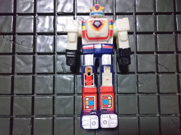 ユタカ 1990 JAPAN 地球戦隊ファイブマン スーパーファイブロボ ソフビ 中古 特撮 東映