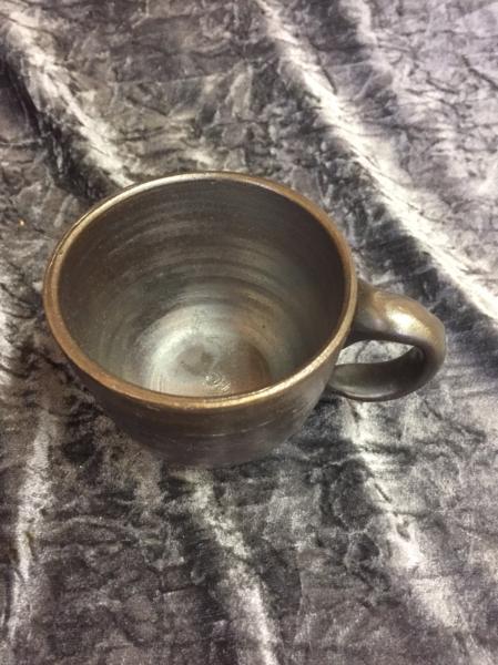 新品 備前焼作家難波史一金彩備前博焼 金備前 コーヒーカップ 220ml 