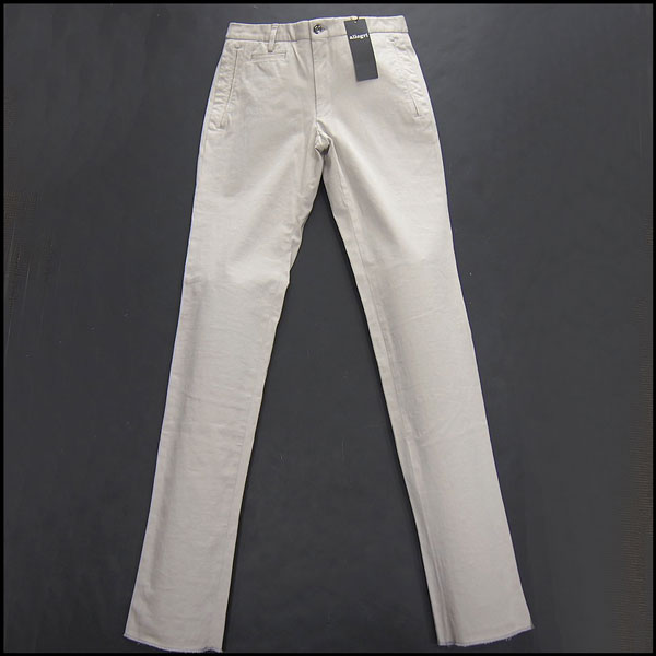 新品 定価1.8万 アレグリ テーパードストレッチトラウザースパンツMグレージュ★P13124