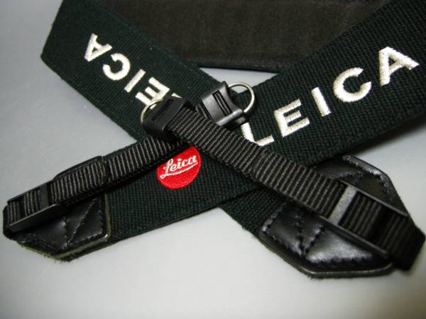 Leica 純正ストラップ(W=45mm) ［ライカ 赤銀 刺繍 ストラップ］☆使用
