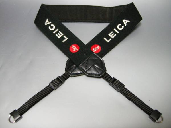 Leica 純正ストラップ(W=45mm) ［ライカ 赤銀 刺繍 ストラップ］☆使用