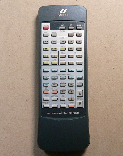 SANSUI RS-1860 □チューナーアンプC11用リモコン(サンスイ)｜売買され