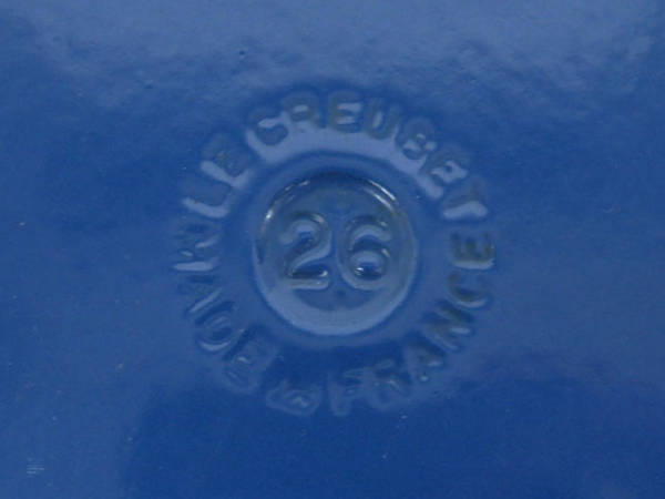 ●1円 ルクルーゼ ビュッフェ キャセロール 26cm ブルー 両手鍋 浅鍋 HJ176