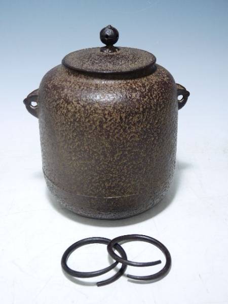 336/☆南部三巌堂 南部鉄瓶 鉄釜 鉄製 未使用品 茶道具