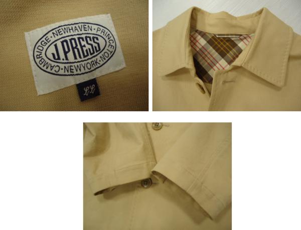 ☆J.PRESS Jプレス 春物 ハーフコート メンズ 大きめサイズ LL 