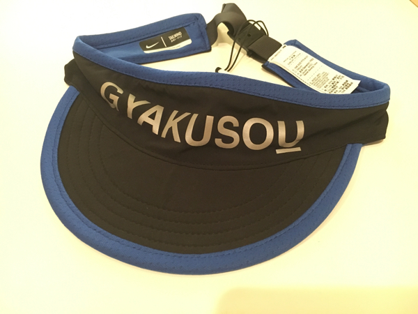 GYAKUSOU サンバイザー 青x黒 UNDERCOVER x NIKE JONIO SUN VISOR