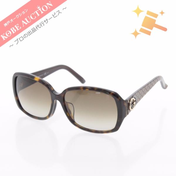 ■ グッチ サングラス ケース カード付き ブラウン GG3178 度なし 美品