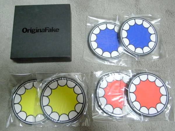 OriginalFake オリジナルフェイク ラバーシリコンコースター6個セット 