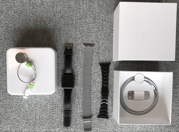 【超美品】apple watch series2　42mmスペースブラックステンレススチール　備品多数