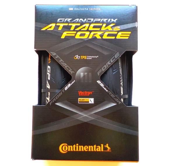 新品◇Continental ATTACK & FORCE 2本 23C ＆ 25C 2017モデル