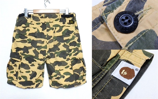 A Bathing Ape 1stカモショートパンツ M A BATHING APE エイプ 1stカモ 迷彩 ショートパンツ M カモフラ