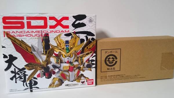 ＳＤガンダム戦国伝　【SDX 三代目頑駄無大将軍 修正パーツ付】　※中身未開封
