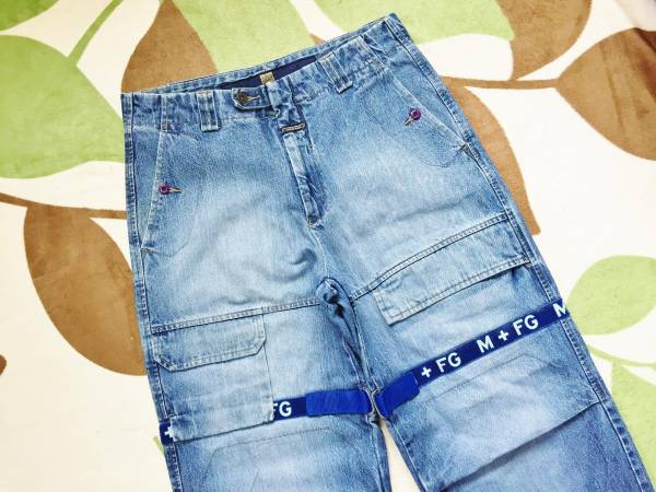 90s 香港製 マリテフランソワジルボー マジックテープ デニムパンツ W34/GUESS KAPPA VETEMENTS JORDAN POLO 92 SUPREME クロスカラーズ