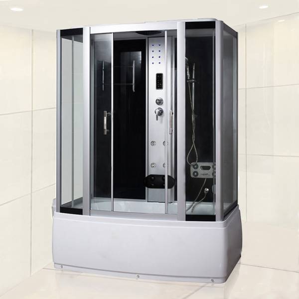 ■2年保証!組立出張サービス有!ショールーム・ホテル／ログハウス／家庭用浴槽、シャワーブース、天井LEDライトシャワーユニット8034-S■_1