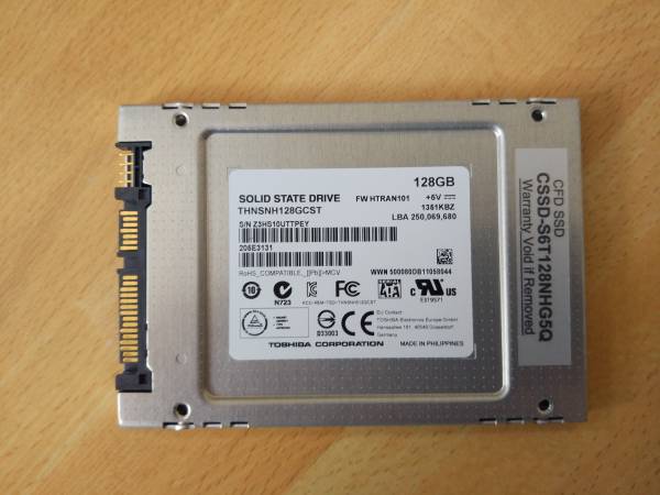 中古良品 東芝 SSD 128GB　THNSNH128GCST_1