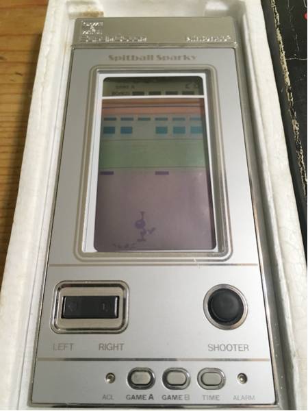 Spitball Sparky Game & Watch - Super Color Nintendo Silver 