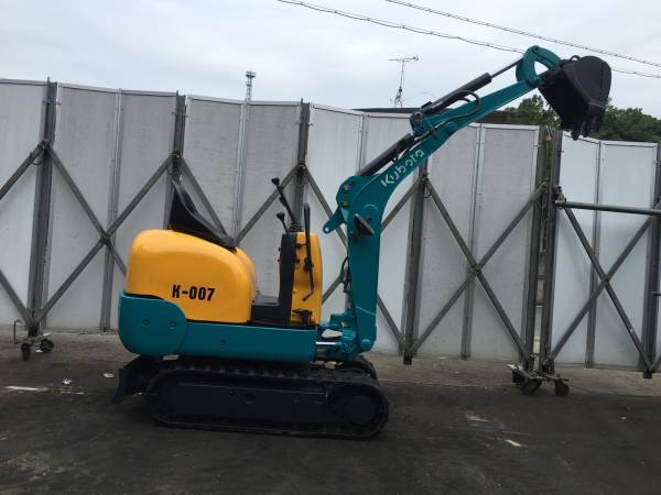 クボタ K-007 油圧ショベル ユンボ 中古(建設機械、重機)｜売買された