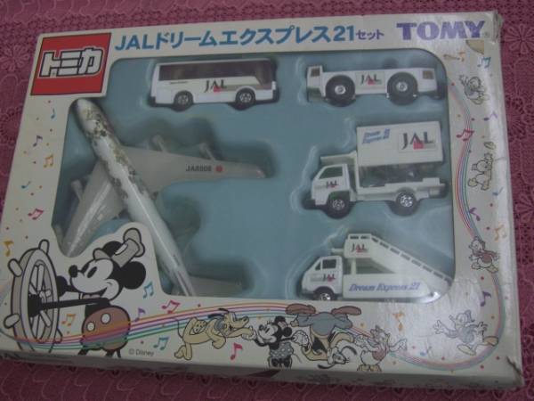 【美品】TOMY トミカ JALドリームエクスプレス21セット ディズニー ☆トミカ ディズニー JAL ドリームエクスプレス21セット TOMY , 【公式