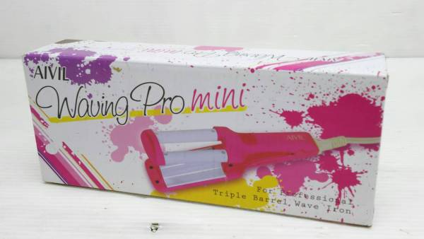 h3436送料無料 AIVIL ウェービングプロミニ ヘアアイロン 未開封 未使用