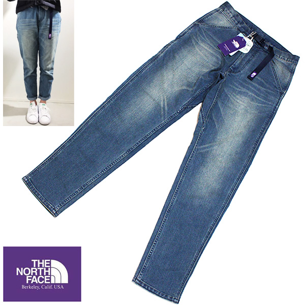 新品 16SS ナナミカ別注 ノースフェイス パープルレーベル COOLMAX デニム テーパードパンツ W28■THE NORTH FACE PURPLE LABEL nananmica