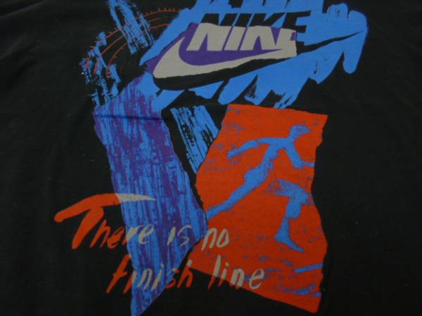zs1 90's銀タグNike　ナイキ プリント　半袖Tシャツ/USA製　L